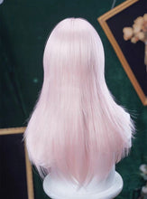 Load image into Gallery viewer, INSTOCK ★BABY PINK★ Korean Himecut Layered Straight Airy Bangs Long Hair Cosplay Wig [Adjustable/Breatheable]

