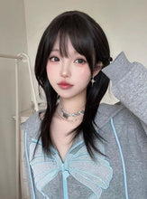 Load image into Gallery viewer, INSTOCK ★BLACK★ Wolf Cut Korean Style Layered Mid Length Airy Bangs Hair Wig [Adjustable/Breathable]
