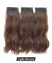 Load image into Gallery viewer, INSTOCK ★4 COLORS★ 45/55/65cm Thick 3 Separate pieces Curly Wavy Long Hair Extensions Clip On
