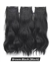 Load image into Gallery viewer, INSTOCK ★4 COLORS★ 45/55/65cm Thick 3 Separate pieces Curly Wavy Long Hair Extensions Clip On
