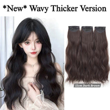 Load image into Gallery viewer, INSTOCK ★4 COLORS★ 45/55/65cm Thick 3 Separate pieces Curly Wavy Long Hair Extensions Clip On
