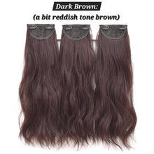 Load image into Gallery viewer, INSTOCK ★4 COLORS★ 45/55/65cm Thick 3 Separate pieces Curly Wavy Long Hair Extensions Clip On
