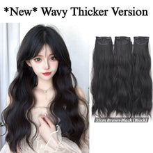 Load image into Gallery viewer, INSTOCK ★4 COLORS★ 45/55/65cm Thick 3 Separate pieces Curly Wavy Long Hair Extensions Clip On
