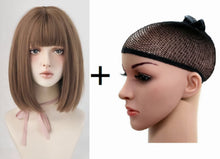 Load image into Gallery viewer, INSTOCK ★3 COLORS★ Korean Bob Style Short Airy Bangs Wig Hair [Adjustable/Breathable]
