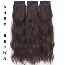Load image into Gallery viewer, INSTOCK ★4 COLORS★ 45/55/65cm Thick 3 Separate pieces Curly Wavy Long Hair Extensions Clip On
