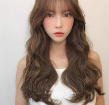 Load image into Gallery viewer, INSTOCK ★2 COLORS★ Korean Big Wavy Curly Airy Bangs Natural Long Hair [Adjustable/Breathable]
