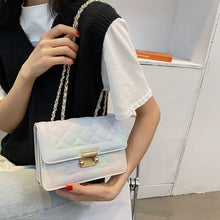Load image into Gallery viewer, INSTOCK Korean Rainbow Gradient/ Black PU Leather Sling Bag Elegant

