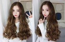 Load image into Gallery viewer, INSTOCK ★4 COLORS★ 60cm Korean Natural Big Wavy/Curly Long V-Shape Hair Extensions Clip-on
