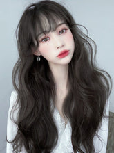 Load image into Gallery viewer, INSTOCK ★2 COLORS★ Korean Big Wavy Curly Airy Bangs Natural Long Hair [Adjustable/Breathable]
