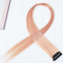 Load image into Gallery viewer, INSTOCK Korean Multi-Colors/Gradient Straight  Clip On Pastel Hair Extensions
