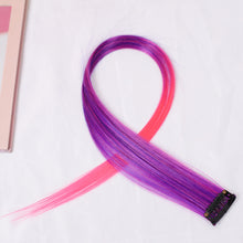 Load image into Gallery viewer, INSTOCK Korean Multi-Colors/Gradient Straight  Clip On Pastel Hair Extensions
