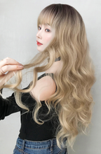 Load image into Gallery viewer, INSTOCK ★2 COLORS★ Korean 68cm Ombre Big Curls Wavy Airy Bangs Long Hair Wig [Adjustable/Breathable]
