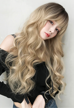 Load image into Gallery viewer, INSTOCK ★2 COLORS★ Korean 68cm Ombre Big Curls Wavy Airy Bangs Long Hair Wig [Adjustable/Breathable]
