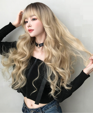 Load image into Gallery viewer, INSTOCK ★2 COLORS★ Korean 68cm Ombre Big Curls Wavy Airy Bangs Long Hair Wig [Adjustable/Breathable]
