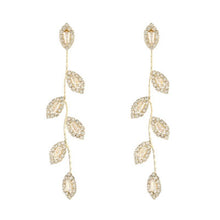 Load image into Gallery viewer, INSTOCK ★SILVER-GOLD★ Korean Crystals Bling Bling Dangling Earrings/Earcuffs [Piercing/No Piercing Types]

