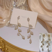 Load image into Gallery viewer, INSTOCK ★SILVER-GOLD★ Korean Crystals Bling Bling Dangling Earrings/Earcuffs [Piercing/No Piercing Types]
