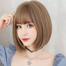 Load image into Gallery viewer, INSTOCK ★2 COLORS★ Korean Short Bob Airy Bangs C-curl Wig [Adjustable/Breathable]
