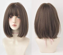 Load image into Gallery viewer, INSTOCK ★3 COLORS★Korean Bob Short Airy Bangs Wig Hair [Adjustable/Breathable]
