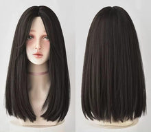 Load image into Gallery viewer, INSTOCK ★3 COLORS★ Korean Straight Mid parting Mid Length Hair [Adjustable/Breathable]

