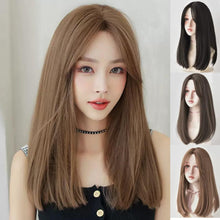Load image into Gallery viewer, INSTOCK ★3 COLORS★ Korean Straight Mid parting Mid Length Hair [Adjustable/Breathable]

