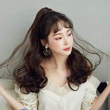 Load image into Gallery viewer, INSTOCK Korean 3 Colors Wavy/Curly Natural Long Clip On Ponytail Hair Extensions
