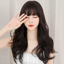 Load image into Gallery viewer, INSTOCK ★3 COLORS★ Korean Wavy Curly Airy Bangs Long Hair [Adjustable/Breathable]
