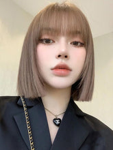 Load image into Gallery viewer, INSTOCK ★Ash Brown★ Korean Airy Bangs Short Bob Hair Wig [Adjustable/Breathable]
