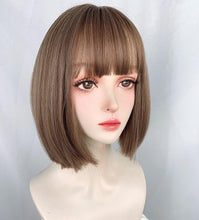 Load image into Gallery viewer, INSTOCK ★Ash Brown★ Korean Airy Bangs Short Bob Hair Wig [Adjustable/Breathable]
