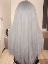 Load image into Gallery viewer, INSTOCK ★Ash Grey★ Korean Bangs Straight Long Wig [Adjustable/Breathable]
