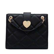 Load image into Gallery viewer, INSTOCK Korean Black Heart PU Sling Shoulder Bag
