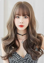 Load image into Gallery viewer, INSTOCK Korean Cold Brown Curly Wavy Airy Bangs Long Hair [Adjustable/Breathable]
