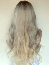 Load image into Gallery viewer, INSTOCK ★GREY GRADIENT★ Korean Curly Wavy Mid Parting Long Hair Wig [Adjustable/Breathable]
