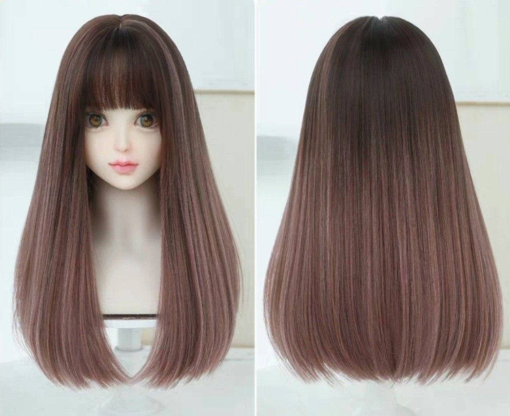 INSTOCK ★2 COLORS★ Korean Mid Length Airy Bangs Wig [Adjustable/Breathable]