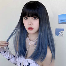 Load image into Gallery viewer, INSTOCK ★2 COLORS★ Korean Mid Length Airy Bangs Wig [Adjustable/Breathable]
