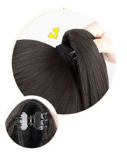 Load image into Gallery viewer, INSTOCK ★3 COLORS★ 45CM Korean Ponytail Hair Extensions Wavy / Curly Long Natural Clip On
