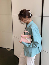 Load image into Gallery viewer, INSTOCK Korean Sweet Pink PU Leather Small Sling Bag
