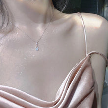 Load image into Gallery viewer, INSTOCK ★SILVER★ Korean Teardrop Crystal Bling Bling Necklace
