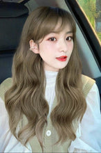 Load image into Gallery viewer, INSTOCK ★ASH LIGHT BROWN★ Korean Natural Big Curls Wavy Bangs Long Hair Wig [Adjustable/Breatheable]
