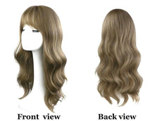 Load image into Gallery viewer, INSTOCK ★ASH LIGHT BROWN★ Korean Natural Big Curls Wavy Bangs Long Hair Wig [Adjustable/Breatheable]
